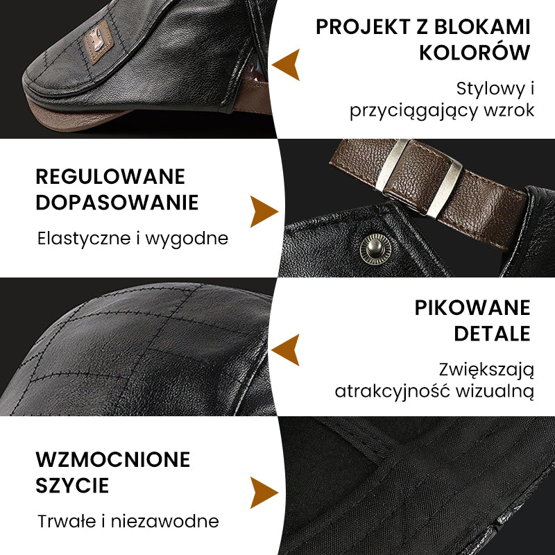 2024 Skórzany beret nowej generacji