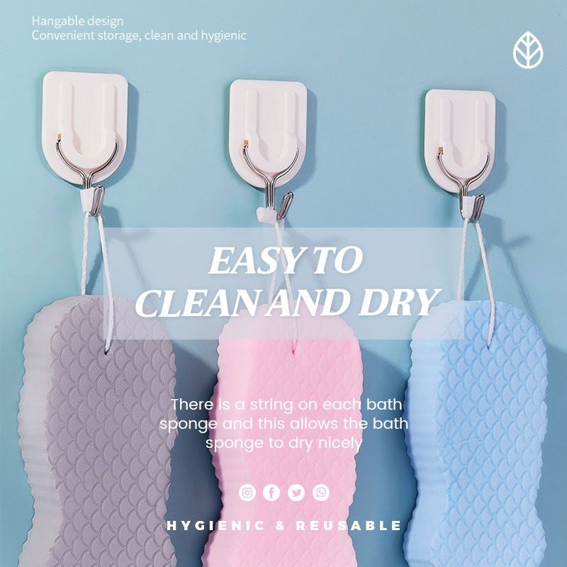 Supermiękka gąbka peelingująca do kąpieli (kup 1, a drugą dostaniesz gratis)