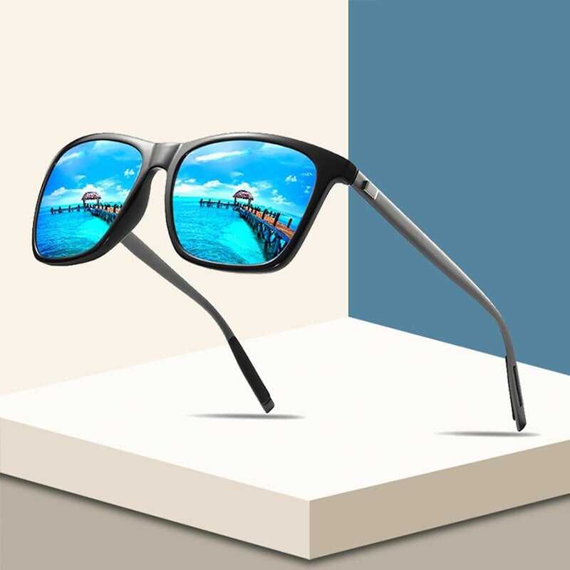 ☀️ Chroń swoje oczy stylowo! 🕶️ Lekkie, nowoczesne i wygodne okulary przeciwsłoneczne – idealny wybór dla każdego mężczyzny!