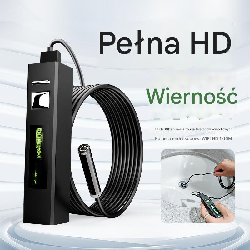 Potrójny interfejs (C-Type, USB, Micro USB) Borescope