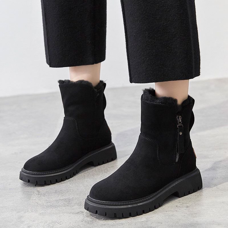 Damskie zimowe buty śnieżne z polarową wyściółką