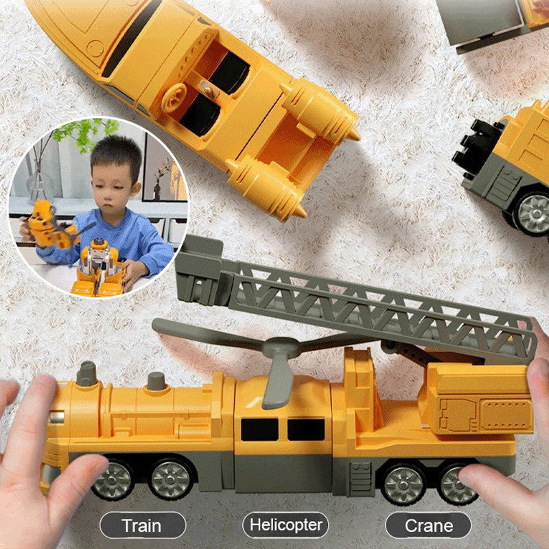 ✨🚜Klocki konstrukcyjne dla dzieci - Pojazd inżynieryjny Robot transformatorowy