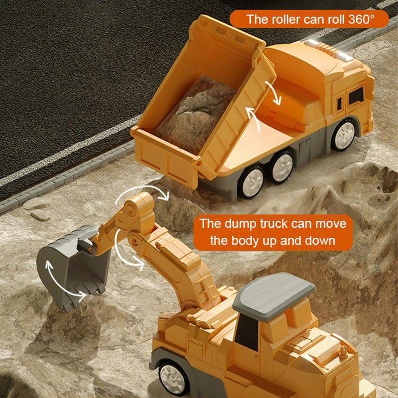✨🚜Klocki konstrukcyjne dla dzieci - Pojazd inżynieryjny Robot transformatorowy