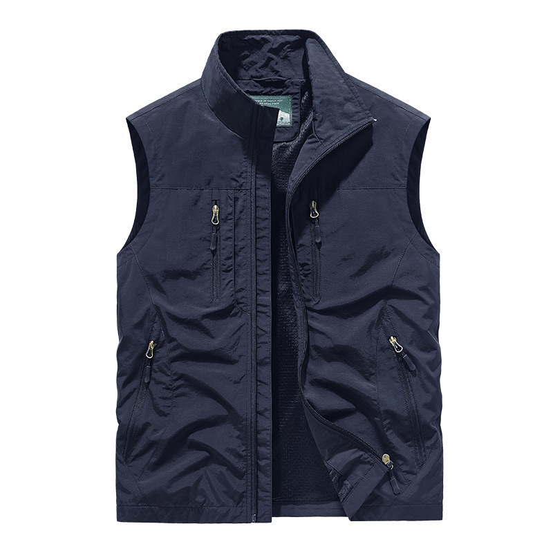 🧥👕 Męska kurtka bez rękawów oversize z kieszeniami
