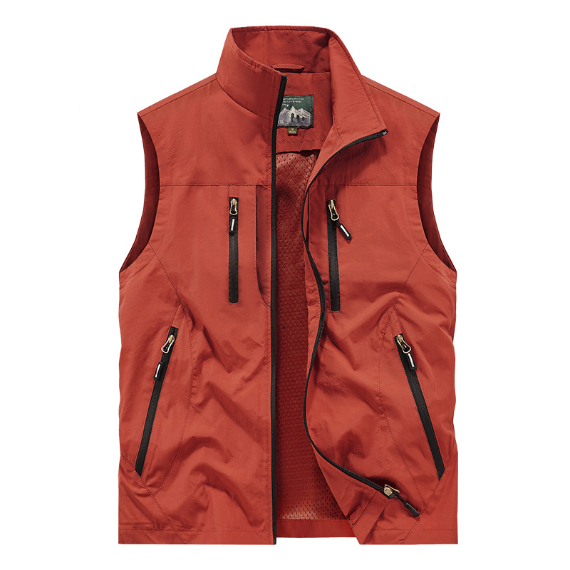 🧥👕 Męska kurtka bez rękawów oversize z kieszeniami