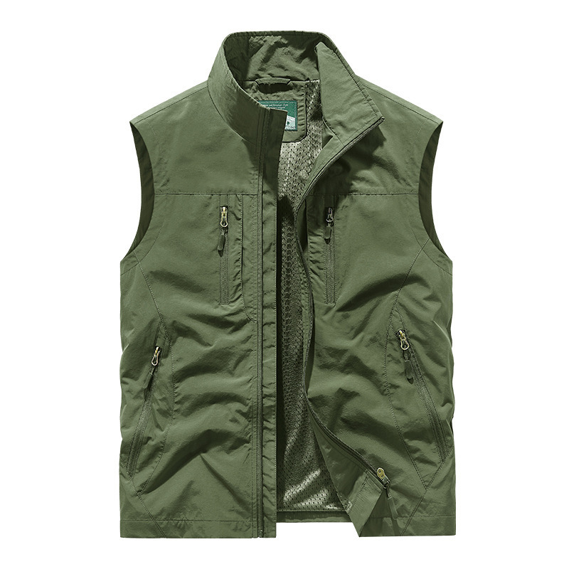 🧥👕 Męska kurtka bez rękawów oversize z kieszeniami