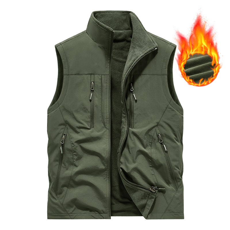 🧥👕 Męska kurtka bez rękawów oversize z kieszeniami