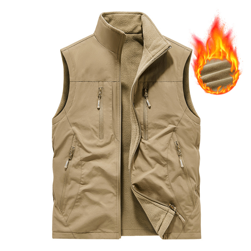 🧥👕 Męska kurtka bez rękawów oversize z kieszeniami