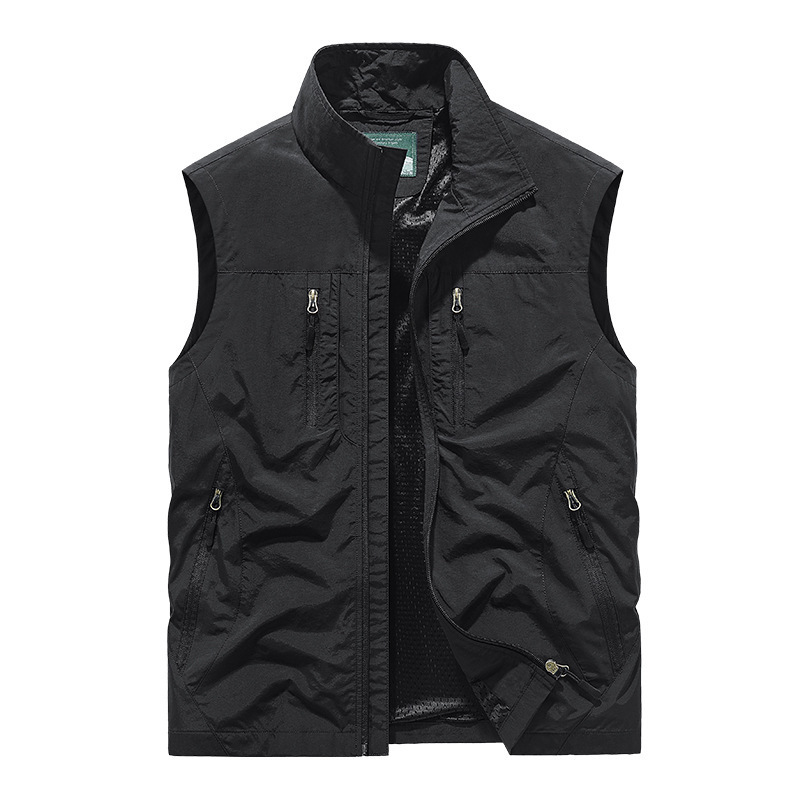 🧥👕 Męska kurtka bez rękawów oversize z kieszeniami