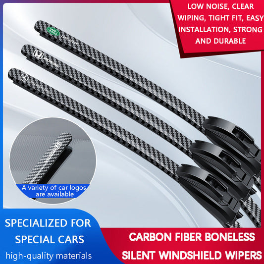 ❄🎄New Year's Special 2025⛄🔔 Carbon Fiber Boneless Silent Windshield Wipers - Make Your Driving Experience Stylish, Quiet And Clear!