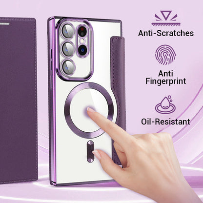 2025 Nowe skórzane etui z klapką na telefon komórkowy Samsung