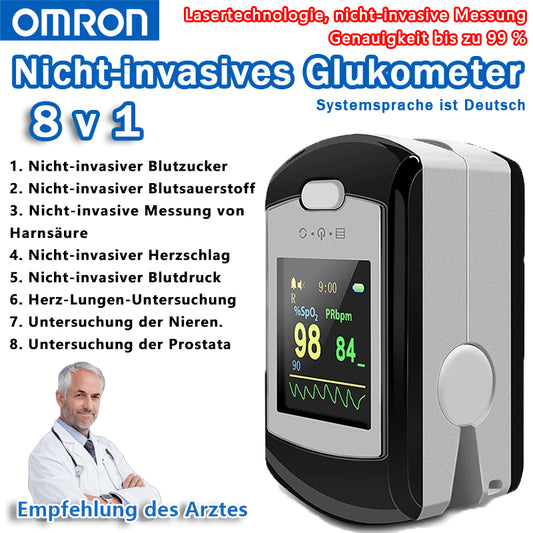 Nieinwazyjny glukometr Omron (pomiar 5 sekund/dokładność 99%)