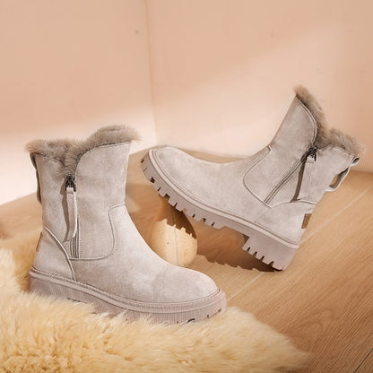 Damskie zimowe buty śnieżne z polarową wyściółką