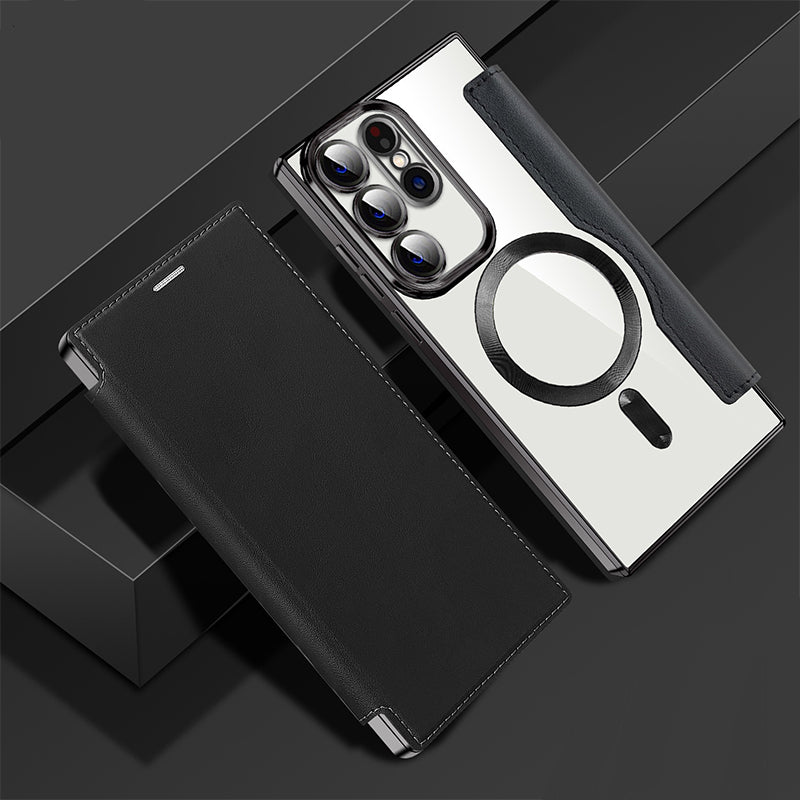 2025 Nowe skórzane etui z klapką na telefon komórkowy Samsung