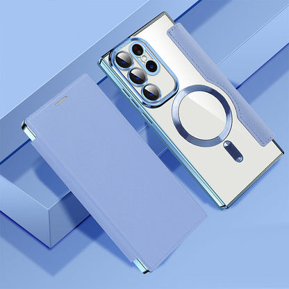2025 Nowe skórzane etui z klapką na telefon komórkowy Samsung