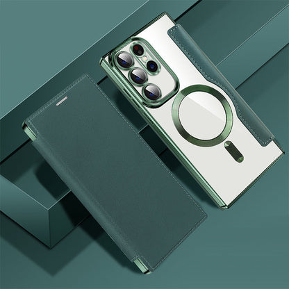 2025 Nowe skórzane etui z klapką na telefon komórkowy Samsung