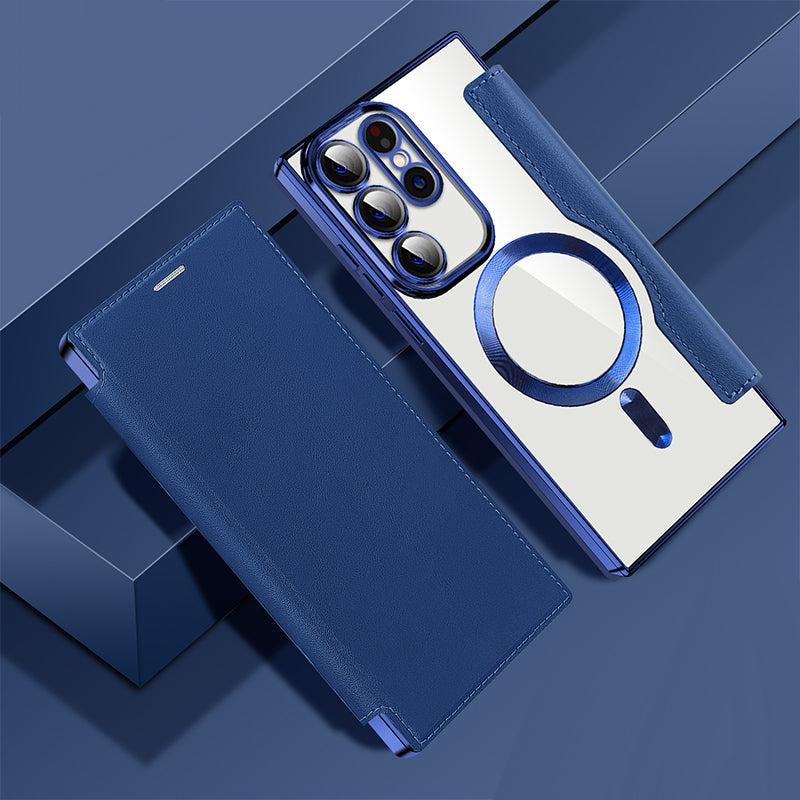 2025 Nowe skórzane etui z klapką na telefon komórkowy Samsung