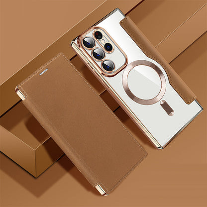 2025 Nowe skórzane etui z klapką na telefon komórkowy Samsung