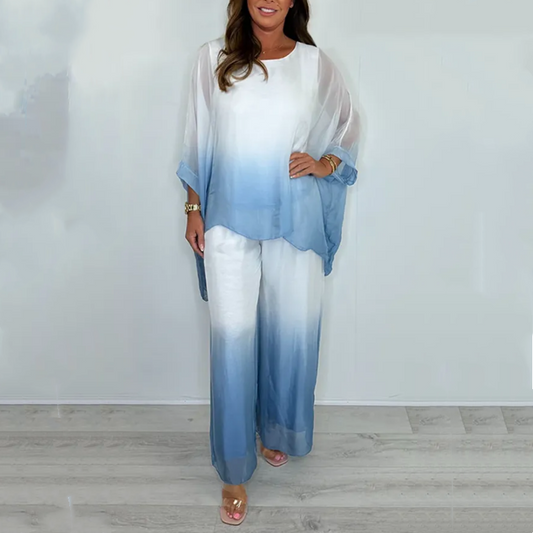 Set de bluză și pantaloni gradient