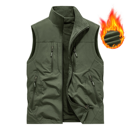 🧥👕 Męska kurtka bez rękawów oversize z kieszeniami