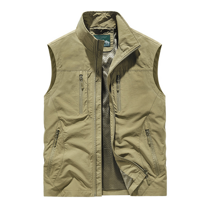 🧥👕 Męska kurtka bez rękawów oversize z kieszeniami