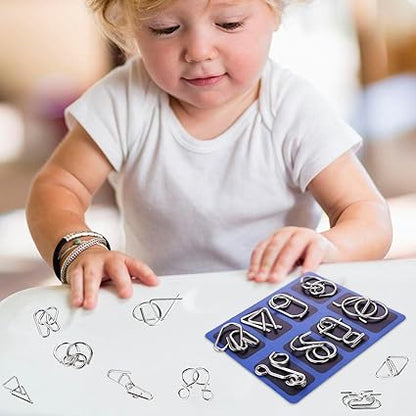 🧠 Edukacyjne zabawki intelektualne Zabawki IQ, metalowe łamigłówki