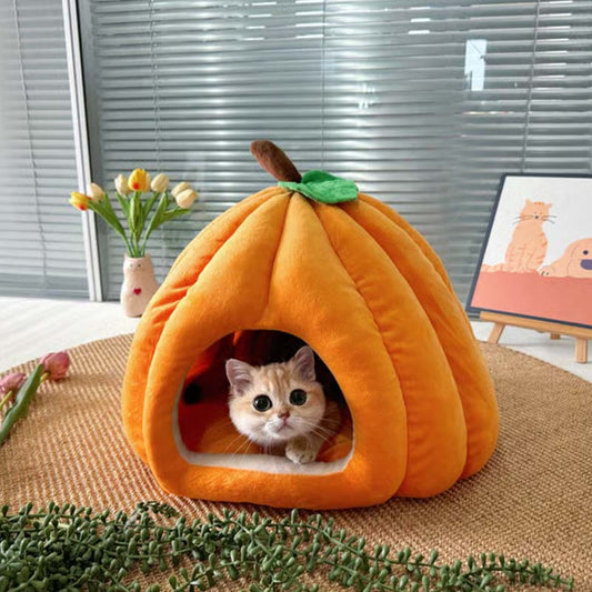 🐱Przytulne, półzamknięte legowisko dla zwierząt